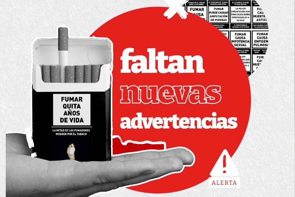 Advertencias sanitarias en cigarrillos: más de ocho meses de retraso en la actualización de las imágenes